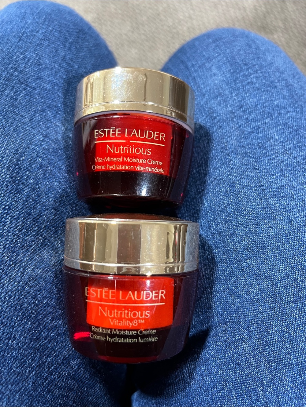 Estée Lauder Nutritious  - EMPTY Red Jars.